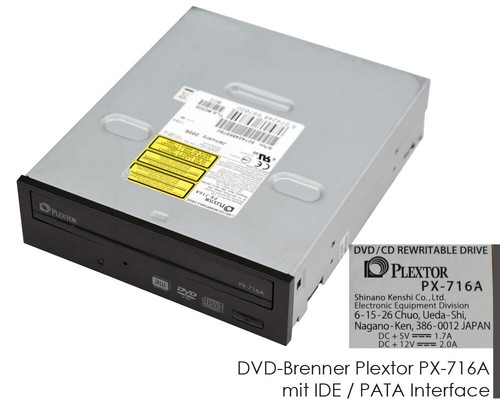Ide pin dvd brenner plextor - 40-pin,